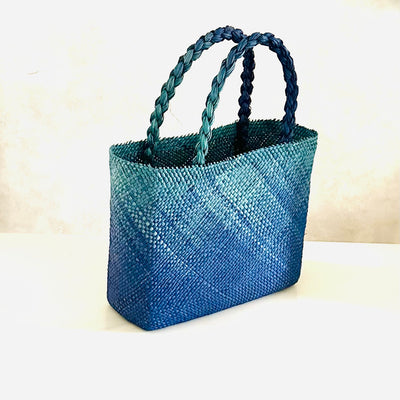 Blue Blooming Mini Tote