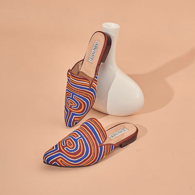Mola Mules Wine Multicolor Size 38 Flat