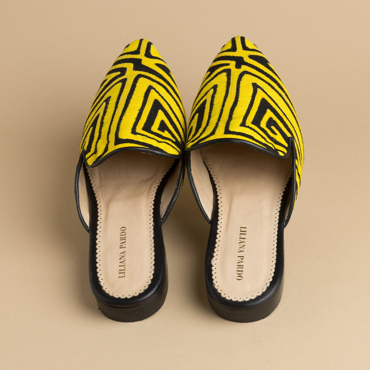 Mola Mules | Black & Yellow