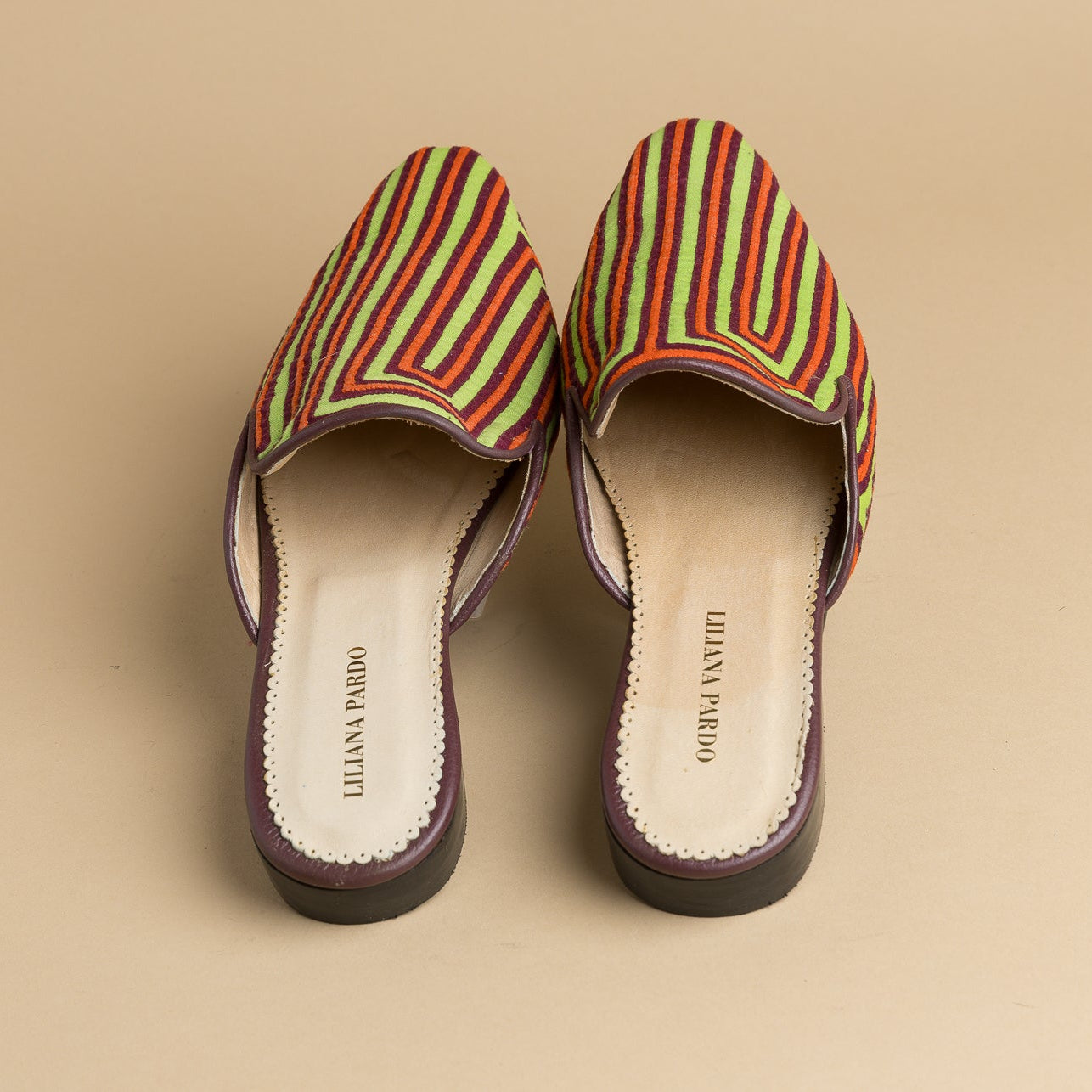 Mola Mules | Green Multicolor
