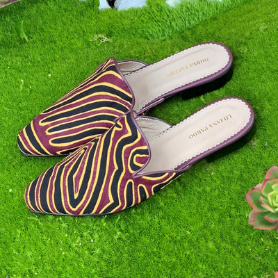 Mola Mules Wine Multicolor Size 38 Flat