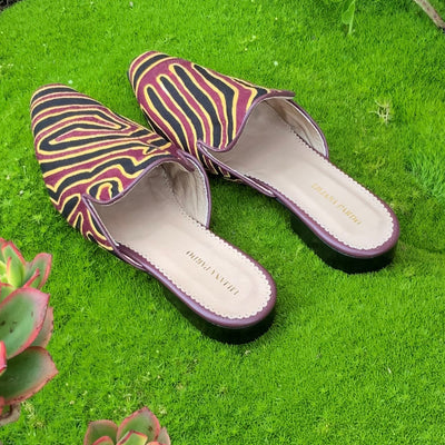 Mola Mules Wine Multicolor Size 38 Flat