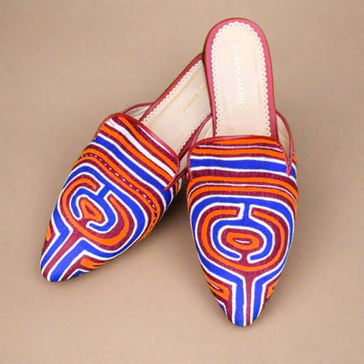 Mola Mules Wine Multicolor Size 38 Flat