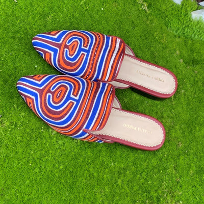 Mola Mules Wine Multicolor Size 38 Flat