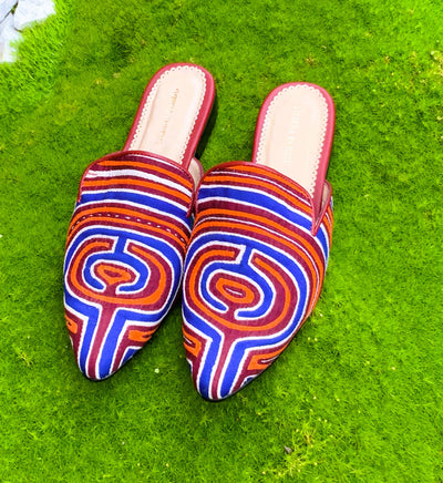 Mola Mules Wine Multicolor Size 38 Flat