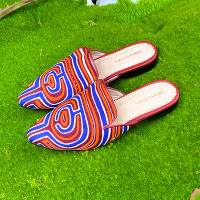 Mola Mules Wine Multicolor Size 38 Flat