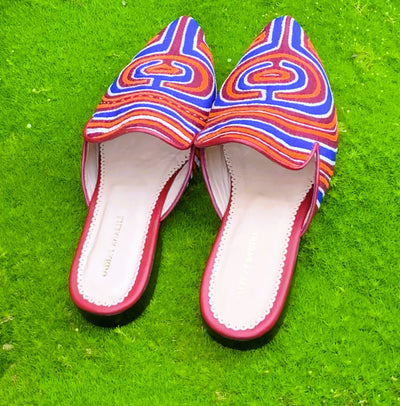Mola Mules Wine Multicolor Size 38 Flat