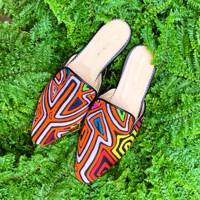 Mola Mules Black Multicolor Size 37 Flat