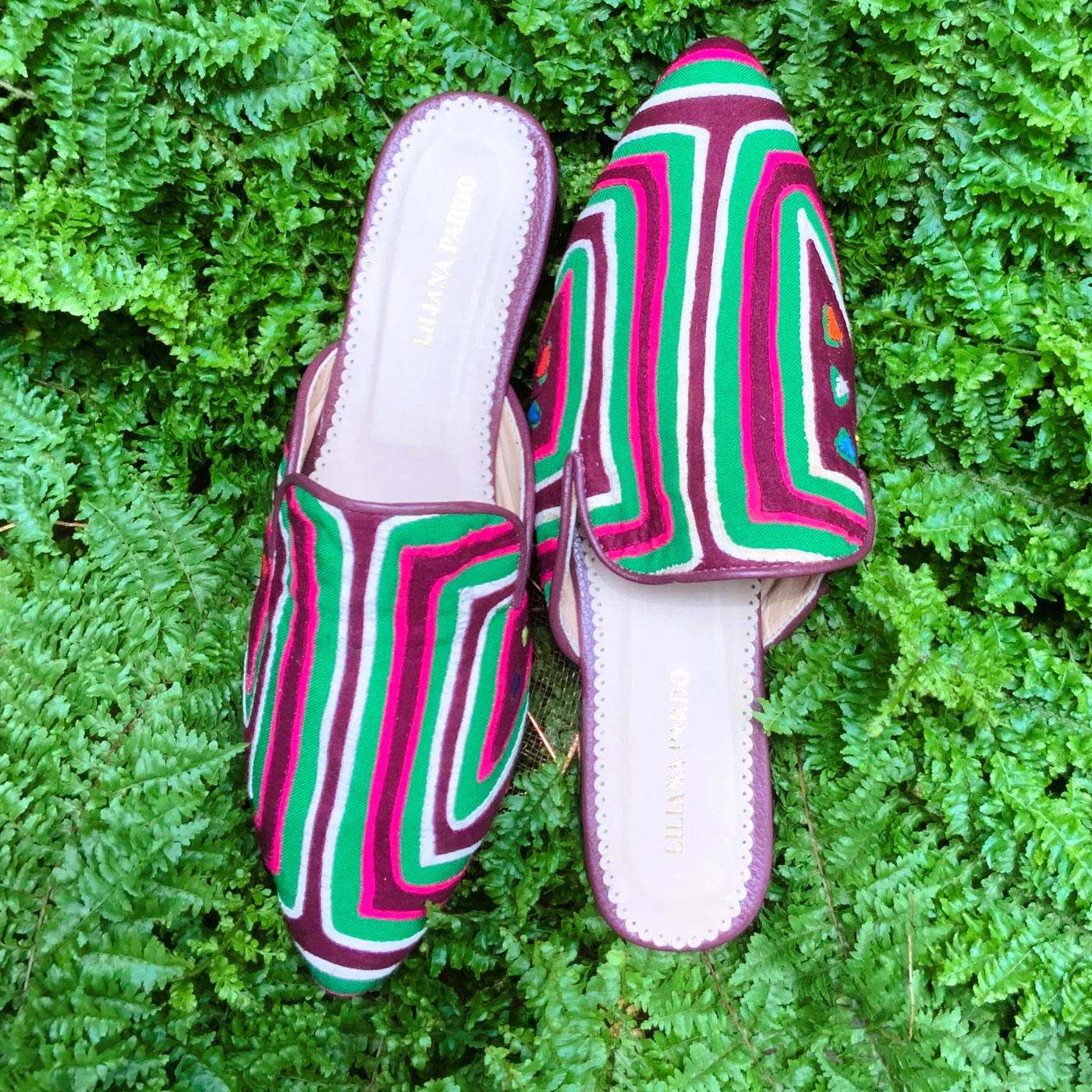 Mola Mules Multicolor Size 37W Flat