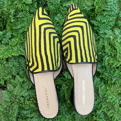 Mola Mule Black Yellow Size 37 Low Heeled