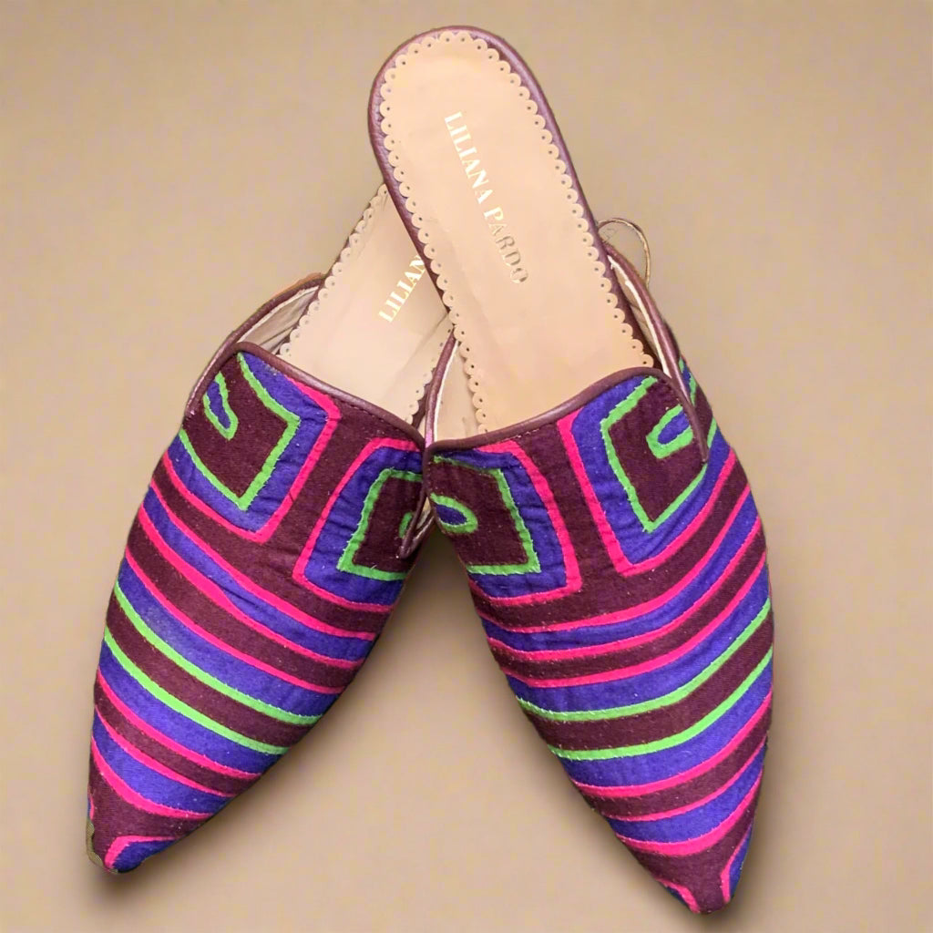 Mola Mule Wine Multicolor Size 36W Low Heeled